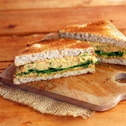 Coronation Chickpea -  Gourmet Sandwich Served with Tea & Fairtrade Coffee